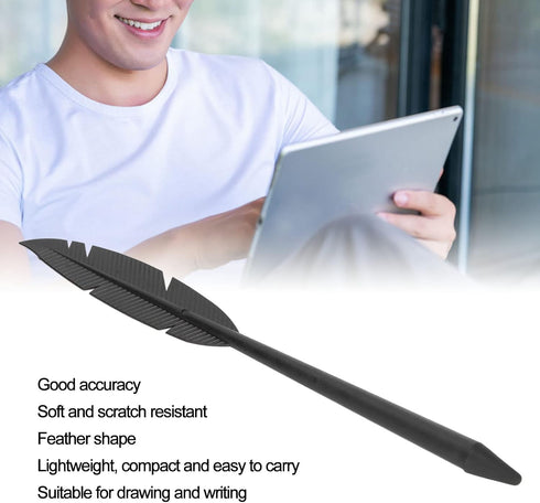 Capacitive Stylus Universal Mobile Phone Stylus Tablet Touch Pen Portable Retro Feather Shape Stylus Pens for Touch Screens(#1)......