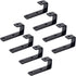 8 Pack Bunk Bed Ladder Hooks, Inside Width 1" Vinyl Coated Iron Heavy Duty Hook Brackets for Bed Decoration Tool with 2 Size Mounting Screws, 2.75...