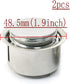 Round Magnetic Center Thermostat Sensor for Electric Rice Cooker Silver Tone 2PCS...