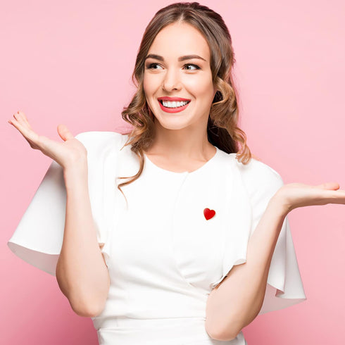 12 Pcs Heart Brooches Decorative Brooch Pins Collar Pins Valentines Day Party Favors Anniversary Women Costume Accessory...