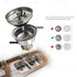 Highcraft 9754 Kitchen Sink (3-1/2 Inch) Stainless Steel Drain Assembly With Strainer Basket and Snaplock Stopper Long Extended Shank (3-3/4 Inch)...