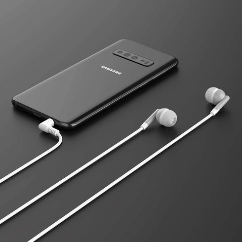 Maeline Bulk Earbuds with 3.5 mm Headphone Plug - 10 Pack - Gray...
