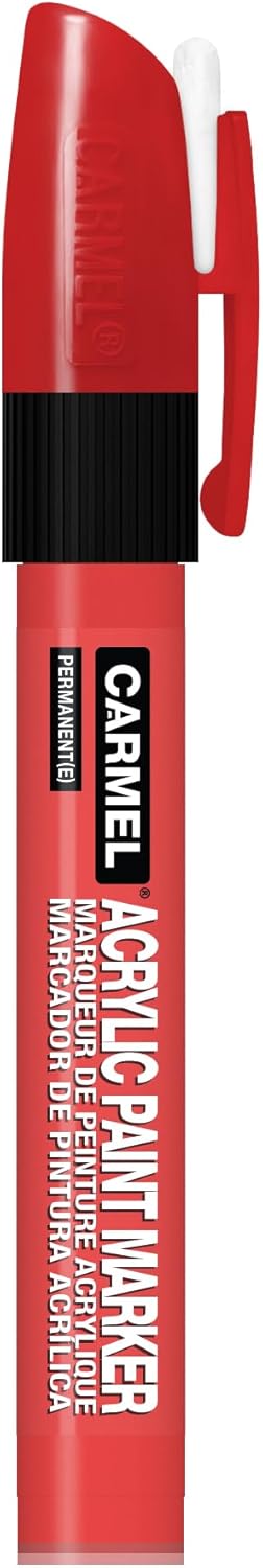 Carmel Acrylic Paint Marker (Red, Medium Tip, Pack of 1)...