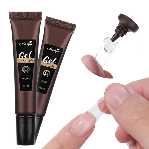 0.53 OZ Nail Glue, Super Strong Nail Glue for Nail Tips, Long Lasting Professional Nail Tip Glue for Press on Nails, Super Bond for Acrylic Nails ...