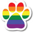 Magnet Me Up Blank LGBTQ Gay Pride Pawprint Magnet Decal, 5 Inch, Heavy Duty Automotive Magnet for Car Truck SUV, Refrigerator, Mailboxes, Various...