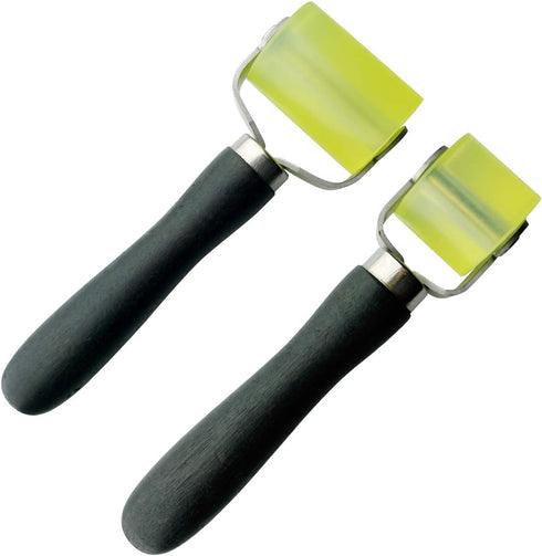 2pcs Car Vehicle Sound Deadener Application Rolling Car Audio Sound Deadening Wheel Roller 2" and 1.2" with Handle...