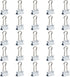 JAM PAPER Colorful Binder Clips - Small - 3/4 Inch (19 mm) - White Binderclips - 25/Pack...