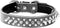 Adjustable Genuine Leather Spiked Studded Dog Collars for Small Medium Large Pets/Pit Bull/Bulldog/Pugs/Husky (M, Black2)...