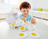 Hape Egg Carton Kitchen Toys Children Play Kitchen Game Food Toy for Kids Early Development, Learning (3Pcs Hard-Boiled Eggs & 3Pcs Fried Eggs)...