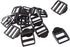 30 Pcs 1" (25mm) Plastic Tension Locks Triglide for Belt Backpack Camping Bag Belt Suitcase, Black...