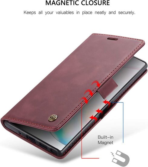 Samsung Galaxy Note 10+ Plus Wallet Case,Magnetic Stand Flip Protective Cover Leather Flip Case with ID & Credit Card Slots Cash Pockets for Samsu...