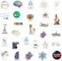 50 Pcs Student Science Experiments Stickers| Physics Chemistry Biology Laboratory Experiments Waterproof Vinyl Stickers for Water Bottles Laptop L...