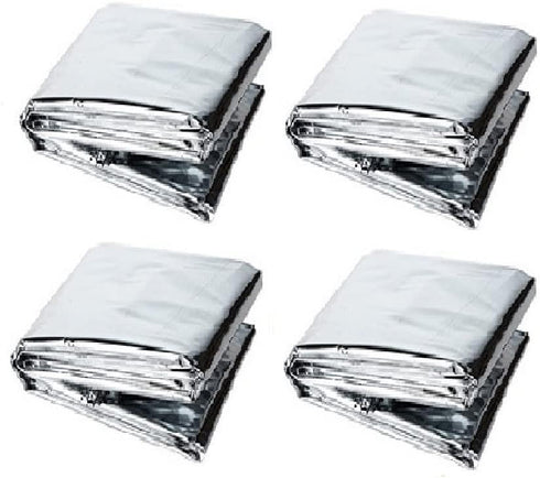 GALAXYLENSE Emergency Mylar Thermal Blanket for Survival First Aid Kits Army Outdoors Hiking Camping Bug Out Trauma Desert All Weather Condition P...