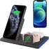Wireless Charger Stand,4 in 1 Wireless Charging Station for Multiple Devices,Fast Charging for iWatch Series 7/6/SE/5/4/3/2,iPhone 14/13/Pro/Pro M...