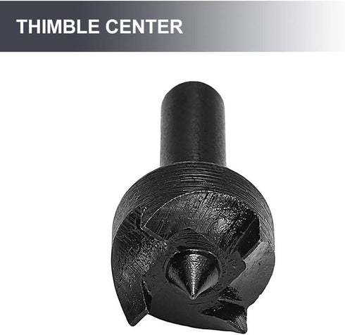 Wood Lathe Turning Spur Cup Center, Thimble Drill Bit Live Center, Mini Lathe Machine Drill Chuck, Plum Blossom Thimble Drill Bit for Woodworking...
