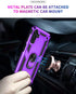 Galaxy A13 5G & A04s Purple Case: Military-Grade, Car Mount, Ring Stand, HD Screen Protector, Shockproof...