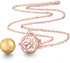 EUDORA Harmony Bola Rose Gold Angel Caller Pregnancy Women Necklace Wishing Chime Mexico Ball Lockets Pendant...