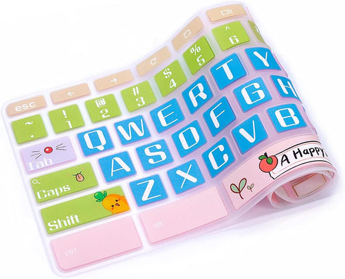 Keyboard Cover for Samsung Chromebook 4 3 XE310XBA XE500C13 XE501C13 11.6"/Chromebook 4 15.6" XE350XBA/Chromebook 2 XE500C12/Chromebook Plus V2 2-...