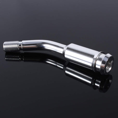 Gear Stick Extender, 5inch Shift Knob Gear Shifter Stick Lever Bend Extension Shift Knob Extender for T4 Silver...