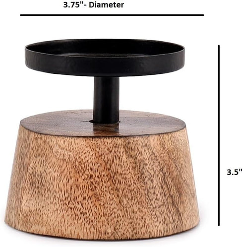 Candlestick Holders Farmhouse Candlestick Holder Iron Plate for Mantel, Dining Table, Centerpiece,Coffee Bar Ideal Gifts Or Any Table Centerpiece ...