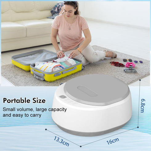 Ultrasonic Cleaner Retainer Cleaning Machine, 2024 Upgraded 40W 340ML 49KHz Jewelry Cleaner Ultrasonic Machine, Professional Dental Cleaner for De...