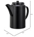Service Ideas TST612BL Double wall Teapot with Tether, Plastic, 16 oz., Black...