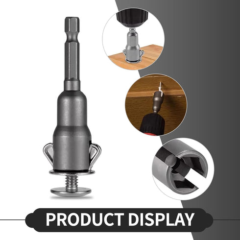 2 PCS Butterfly Hole Socket Wrench, Hex Shank Nut, Power Wing Nut Driver, Universal Automobile Accessories, for Most Cars, Trucks and Vans (Silver...