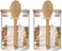 Kitchen Refrigerator Storage Containers Glass Spice Storage (2), transparent, WFC001...