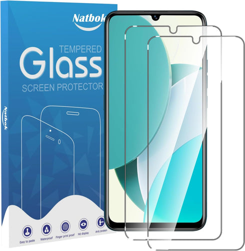2 Pack Compatible with BLU G73 Screen Protector,Full Coverage 9H Tempered Glass Film,HD Clear Scratch Resistant,Bubble-Free for BLU G73 Screen Pro...