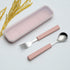 VANRA 2-Piece Children Flatware Set 18/10 Stainless Steel Child Tableware Set Silver Cutlery Set Silverware Dinner Utensils Spoon Fork Set with Tr...