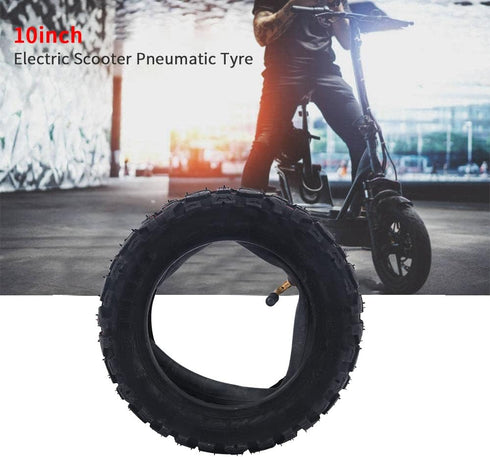 Off Road Scooter Tires,Electric Scooter Tire,10 Inch 10X3.0 Off-Road Inner Outer Tire,Non-Slip Wear-Resistant Thick Rubber,Pneumatic Tire for Zero...