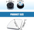 2 PCS Car Blind Spot Mirror, 1.96" x 1.96" Self-adhesive Wide-angle Sector-shaped Frameless Convex Glass Reversing Assist Mirror, Modification Acc...