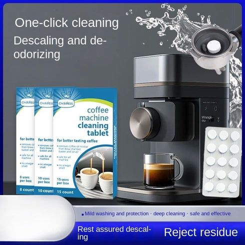 Cleaning Tablets for Coffee Machines, Pack of 8, Universal Fit for Major Brands...