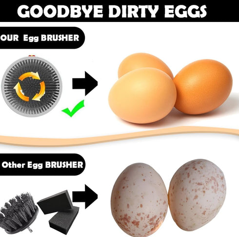 Egg Brush Cleaner, Silicone Egg Brush for Fresh Egg, Reusable Egg Cleaning Tools, Funny Shape Scrubbing Brush for Eggs...