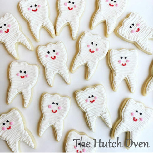 Dentist Party Tooth and Toothbrush Cookie Cutter 2 Piece Set from The Cookie Cutter Shop – Tin Plated Steel...