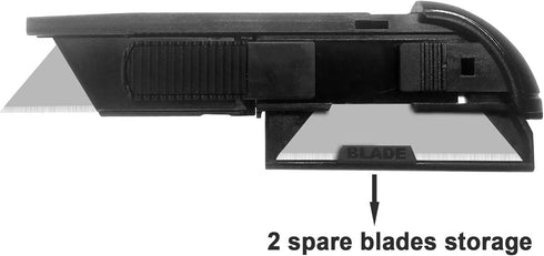 XW Auto-retractable Safety Box Cutter, Aluminum Alloy Utility Knife Self-retracting, 2-Pack...
