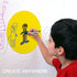 24 Pack Dry Erase Circle Dots, Colorful Whiteboard Desktop Writing Spots for Classroom Tables, Removable Vinyl Stickers Wall Decals for School Tea...