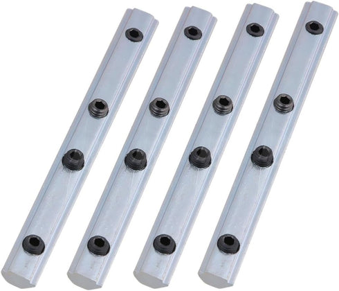 4-Pack 3030 Series Aluminum Profile Straight Line Connector,Length 7 Inch Bracket Fastener with M6 Screw,for T Slot 8mm Aluminum Extrusion Profile...
