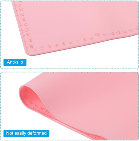 PATIKIL Silicone Painting Craft Mat 16x24 Inches,Painting Station with 16 Color Dividers and 2 Paint Dividers for Art, DIY, Drawing, Clay and Play...