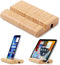 Bamboo Cell Phone Stand Wooden Tablet Stand for Desktop, Wood Cell Phone Holder Desk Tablet Holder Mobile Stand for iPhone iPad Tablets and All Ph...