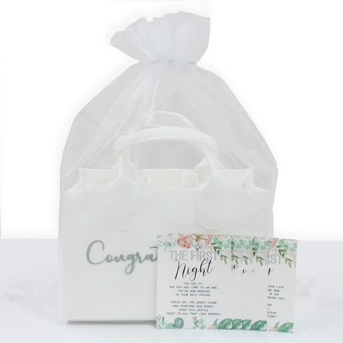 Milestone Wine Labels and Gift Bag: 6 Bottle Congratulations Wedding Wine Crate with Wedding Milestone Stickers (Wine Labels and Case)...