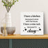 Kitchen Classy Saying Canvas Wall Art Framed Print 8x8 Inch I Have a Kitchen Because It Came with the House Poster Painting Desk Sign Home Dining ...