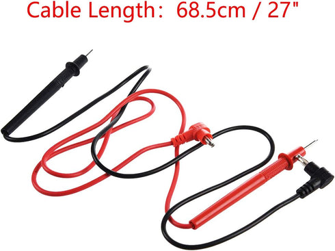 2 Pair 27inch Long Multimeter Test Lead Probe Wire Cable with Banana Plug for Dc Power Supply 1000v...
