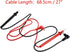 2 Pair 27inch Long Multimeter Test Lead Probe Wire Cable with Banana Plug for Dc Power Supply 1000v...