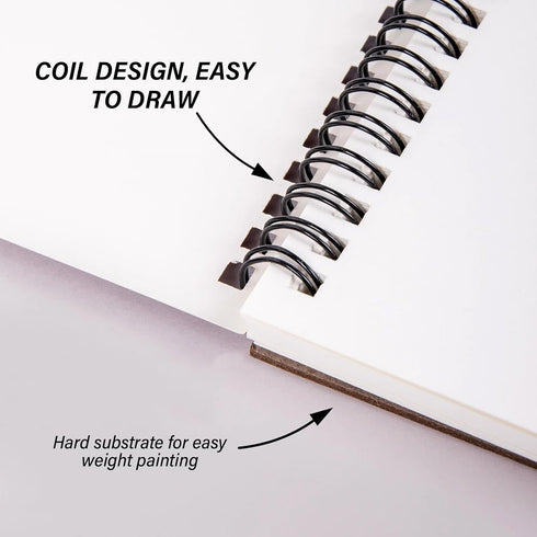 Deokke Sketchbook Top Spiral Bound Sketch Pad, 9 x 12 inch,100GSM Thick Paper,50 Sheets 100 Pages,Art Sketch Book Aesthetic Cute Drawing Writing P...