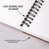 Deokke Sketchbook Top Spiral Bound Sketch Pad, 9 x 12 inch,100GSM Thick Paper,50 Sheets 100 Pages,Art Sketch Book Aesthetic Cute Drawing Writing P...