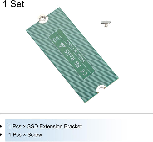 MECCANIXITY M2+ M.2 NGFF/NVME Length Extend Adapter 2230-2280 Only SSD Extension Bracket Card Plate PCB Board for PC Computer Case...