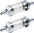 5/16 inch 9747 Inline Fuel Filter With Clear View Glass And Chrome (2)...