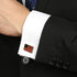 American flag cufflinks and With a gift box, Suitable for officers business pilots USA flag cufflinks...