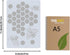 GORGECRAFT 8.27"x11.7" Bee Honeycomb Theme Stencil Plastic Drawing Art Reusable Template Sets Hexagon Reusable Template for Wall Wood Tile Floor F...